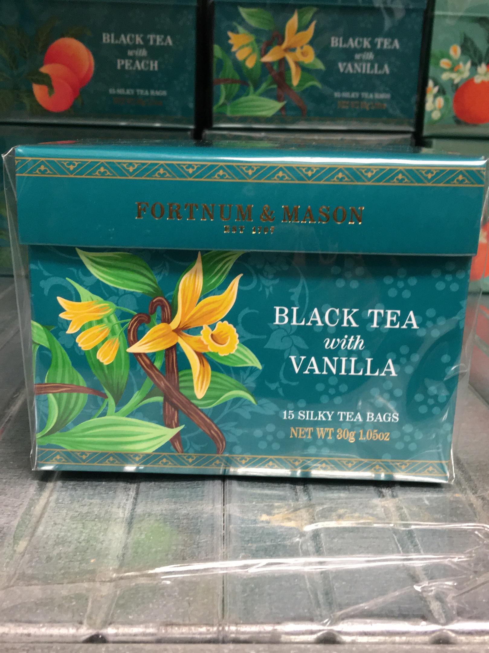 BLACK TEA WITH VANILLA 15 SILKY TEABAGS 30G